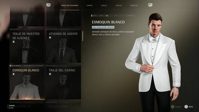 Atuendos de James Bond - 007 First Light - Esmoquin blanco