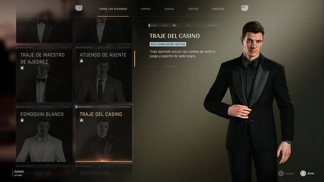 Atuendos de James Bond - 007 First Light - Traje del casino