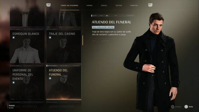 Atuendos de James Bond - 007 First Light - Atuendo del funeral