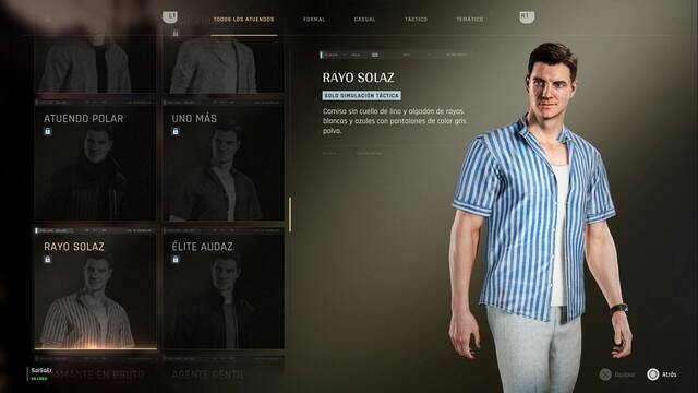 Atuendos de James Bond - 007 First Light - Rayo solaz