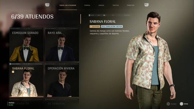 Atuendos de James Bond - 007 First Light - Sabana floral