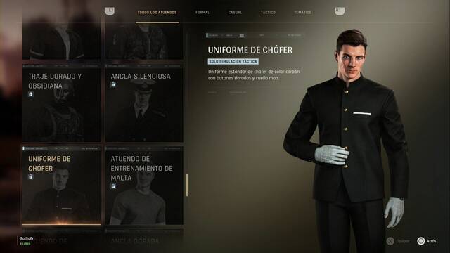 Atuendos de James Bond - 007 First Light - Uniforme de chofer