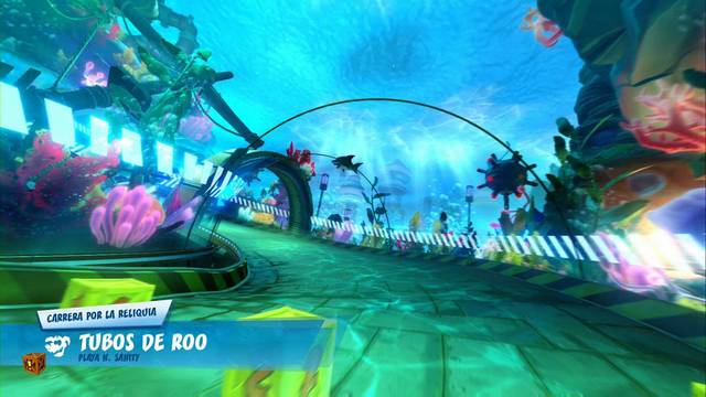 Crash Team Racing Nitro-Fueled - Circuitos de Playa N. Sanity - Tubos de Roo