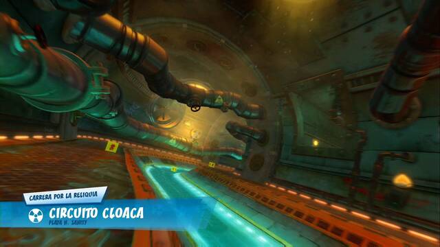 Crash Team Racing Nitro-Fueled - Circuitos de Playa N. Sanity - Circuito Cloaca