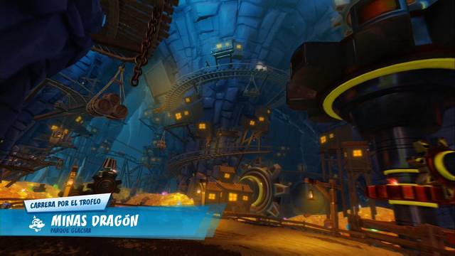 Crash Team Racing Nitro-Fueled - Parque Glaciar - Minas Drag¢n