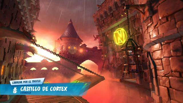 Crash Team Racing Nitro-Fueled - Circuitos de Ciudadela - Castillo de Cortex