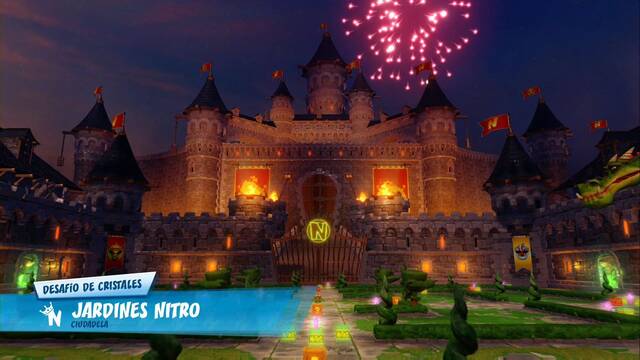 Crash Team Racing Nitro-Fueled - Circuitos de Ciudadela - Jardines Nitro