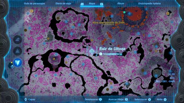 Races de Santuario de la Mina abandonada de Eldin - Raiz de Uitoqe