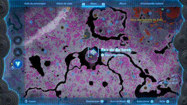 Races de Santuario de la Gran mina abandonada central - Raiz de Ba'tures