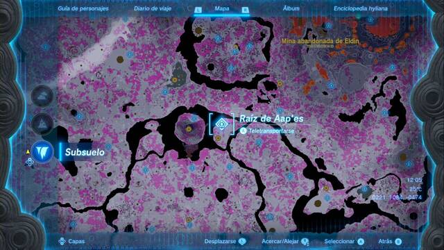 Races de Santuario de la Gran mina abandonada central - Raiz de Aap'es