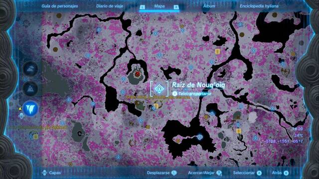 Races de Santuario de la Gran mina abandonada central - Raiz de Nouq oiq