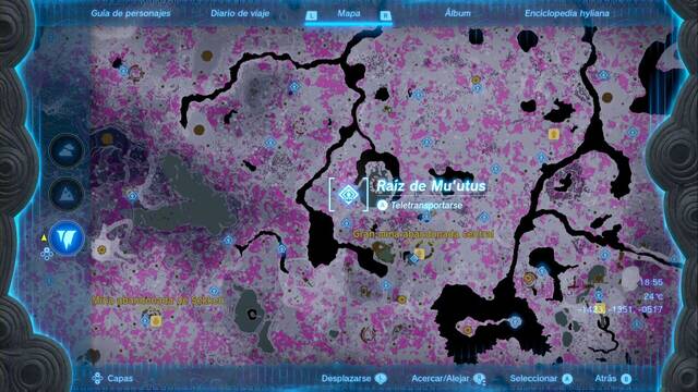 Races de Santuario de la Gran mina abandonada central - Raiz de Mu utus