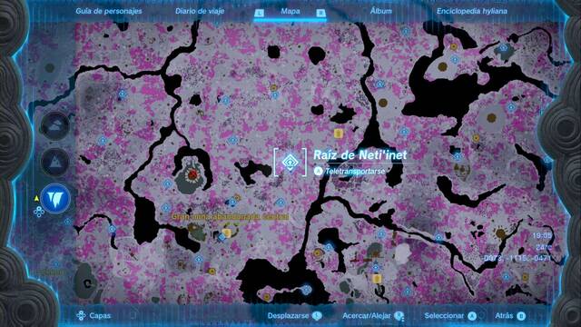 Races de Santuario de la Gran mina abandonada central - Raiz de Neti inet