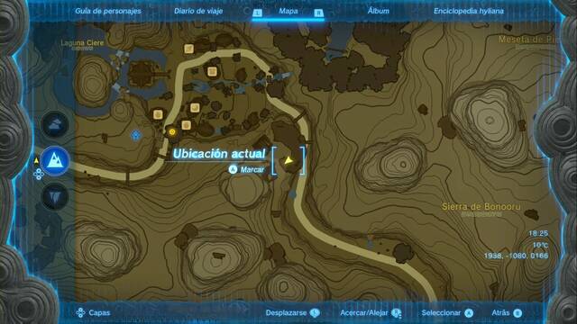 Tursimo de antaño - Ubicación de los grabados - Grabado sudeste (1938, 1080, 0166)