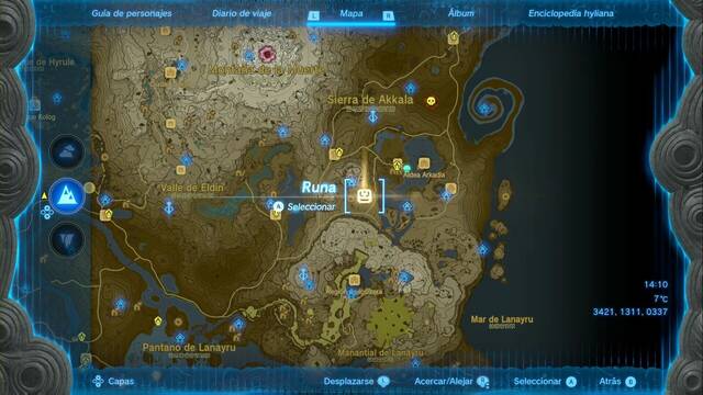 Ubicacin de griocks elctricos - Zelda: Tears of the Kingdom - Griock electrico en Bastion de Akkala