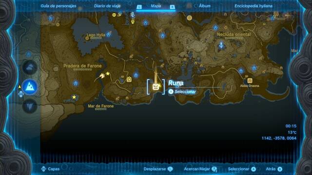 Ubicacin de griocks elctricos - Zelda: Tears of the Kingdom - Griock electrico en Laguna de Herin