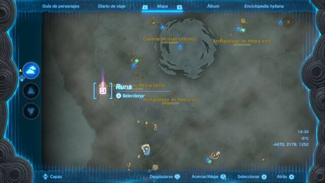 Ubicacin de griocks reales - Zelda: Tears of the Kingdom - Griock real en el Archipielago de Hebra oeste