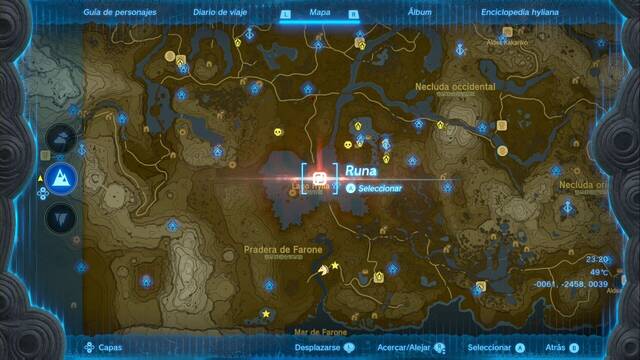 Ubicacin de griocks flamgeros - Zelda: Tears of the Kingdom - Griock flamigero en Gran puente de Hylia