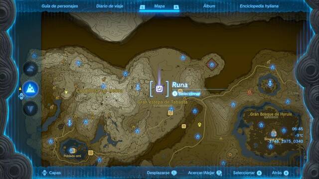 Ubicacin de griocks glaciales - Zelda: Tears of the Kingdom - Griock glacial en Gran estepa de Tabanta