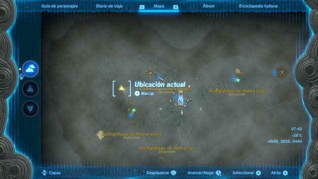 Monumentos en hyliano antiguo - Zelda: Tears of the Kingdom - Isla con monumento #01