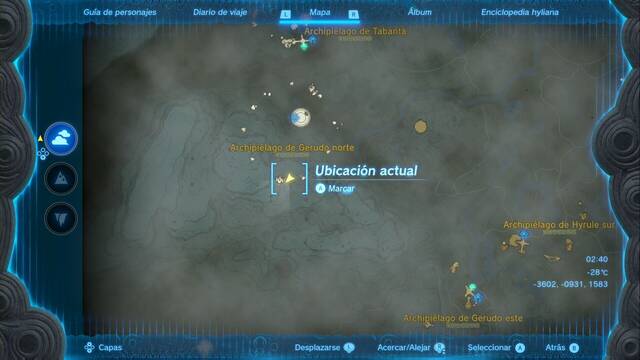 Monumentos en hyliano antiguo - Zelda: Tears of the Kingdom - Isla con monumento #07