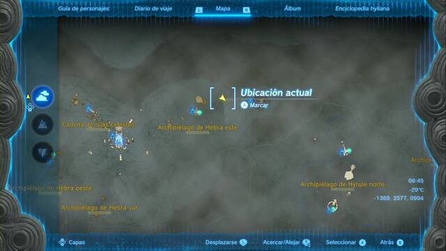 Monumentos en hyliano antiguo - Zelda: Tears of the Kingdom - Isla con monumento #02