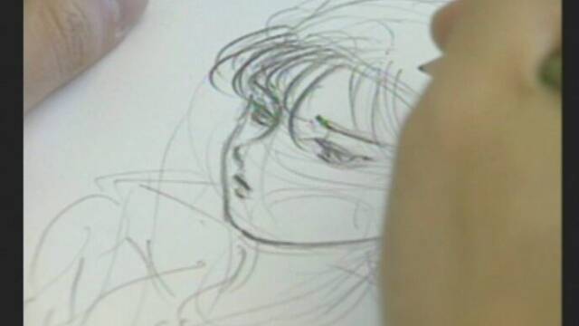 Diferentes ilustraciones, esculturas y vídeos del desarrollo de Shenmue -