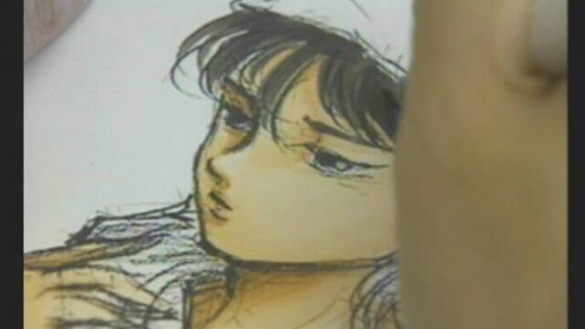 Diferentes ilustraciones, esculturas y vídeos del desarrollo de Shenmue -