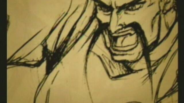 Diferentes ilustraciones, esculturas y vídeos del desarrollo de Shenmue -