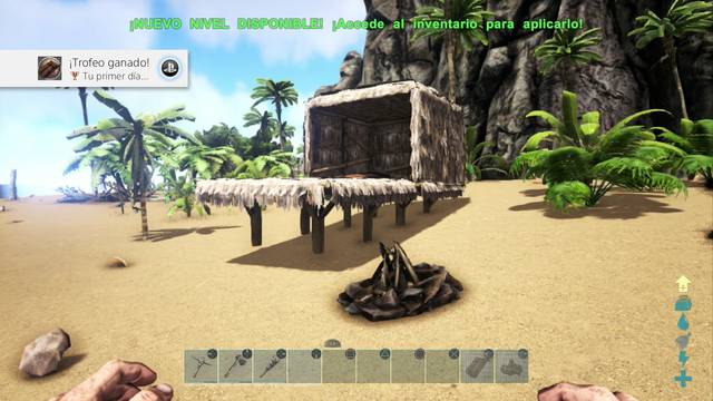 ARK Survival Evolved Alimentarse y mantenerse hidratado - Construir un refugio