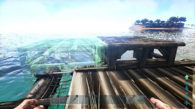 ARK Survival Evolved construir un barco - Poner más cimientos