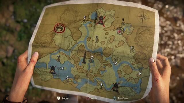 Uncharted El Legado Perdido - Rubí de la reina - Mapa