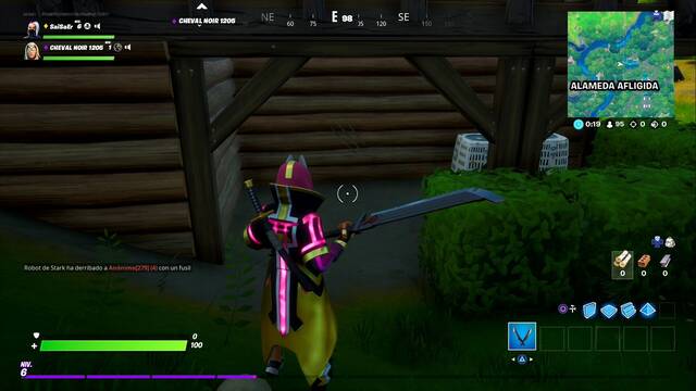 Fortnite Battle Roylae - Ubicación de marcas de garras misteriosas - Marca de garras en C5