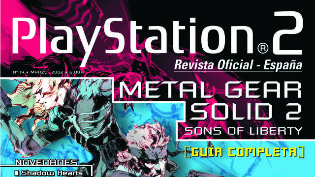 Portadas Revista Oficial PlayStation España - Metal Gear Solid 2 y Final Fantasy X en el número 14