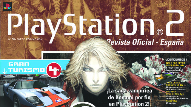 Portadas Revista Oficial PlayStation España - La llegada de Castlevania a PS2, portada del número 36