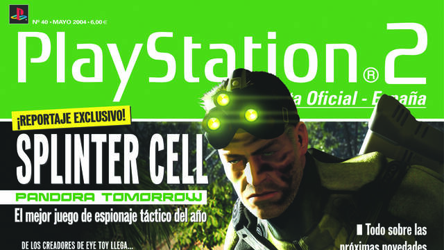 Portadas Revista Oficial PlayStation España - Splinter Cell: Pandora Tomorrow y Sam Fisher en el número 40