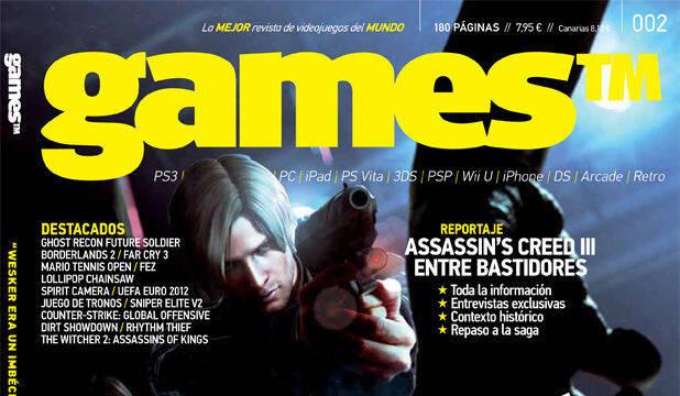 Portadas revista GamesTM - Resident Evil 6 es la portada del número 2