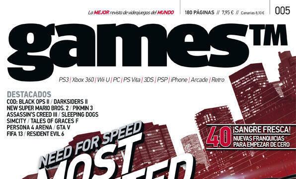 Portadas revista GamesTM - El retorno de Need for Speed en Most Wanted en el número 5