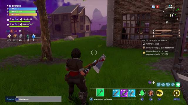 Fortnite - Lucha contra la tormenta - Zona donde aparecer el enemigo