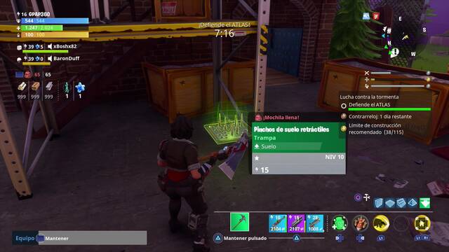 Fortnite - Lucha contra la tormenta - Trampa como botn