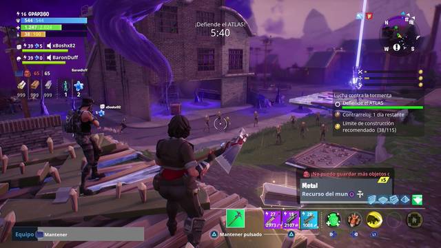 Fortnite - Lucha contra la tormenta - Completar oleadas