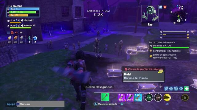 Fortnite - Lucha contra la tormenta - Completar oleadas