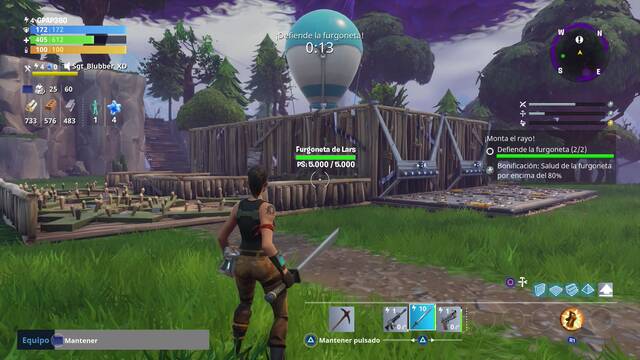 Fortnite - Montar el rayo - Completar oleadas