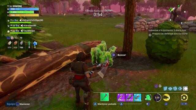 Fortnite - Buscar en el entorno