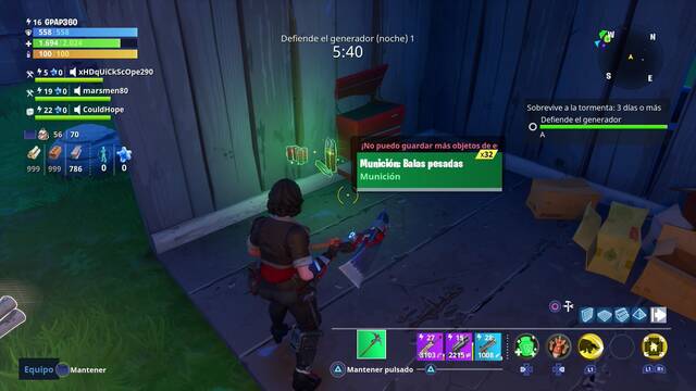 Fortnite - Buscar en el entorno - Recompensa por buscar