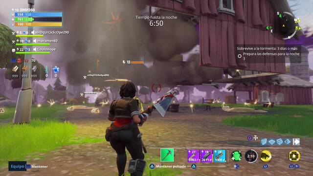 Fortnite - No destruyas las paredes - Granero destruyendose