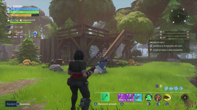 Fortnite - Crear una buena base - Conseguir madera
