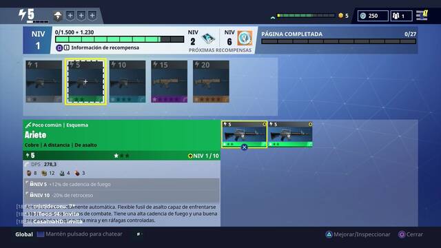 Fortnite - Libro de colección - Añadir objetos al Libro de colección