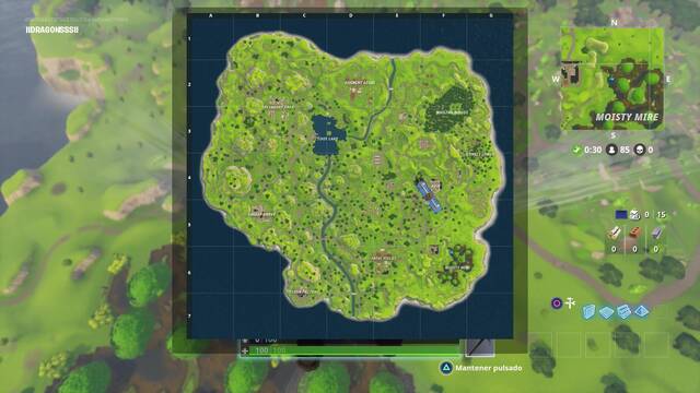 Fortnite - Modo Battle Royale - Mapa del modo Battle Royale