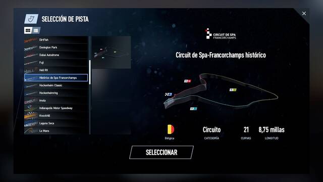 Project Cars 2 - Circuitos - HISTORICO SPA